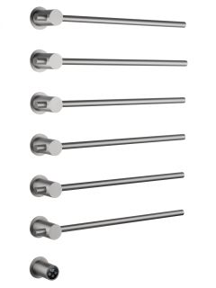 Полотенцесушитель электрический встраиваемый Wonzon & Woghand Baden WW-AL366-BR 55x78 см с внутренней частью брашированный никель